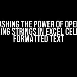 Unleashing the Power of OpenXml: Replacing Strings in Excel Cells with Formatted Text